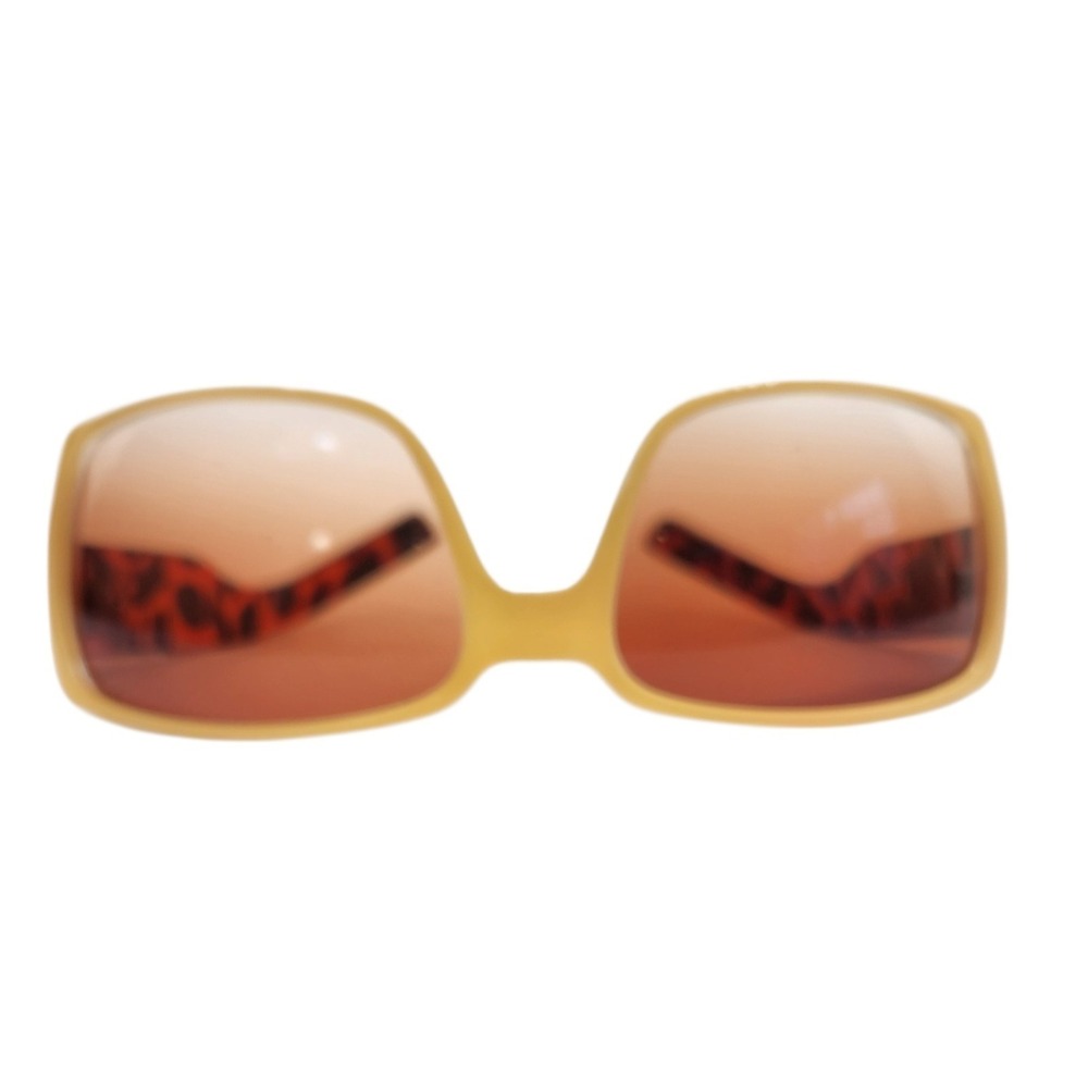 Women's Oversized Fashion Sunglasses Brown Gradient Tortoise Rhinestone Accent - Picture 3 of 7
